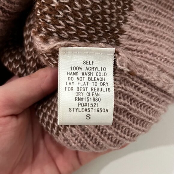 Women's Sweater "CJ Cruz" Pink Leopard Print Sweater Size Small - Picture 3 of 3